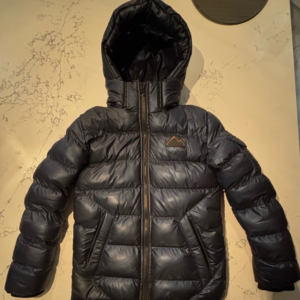Point Zero Dark Blue Puffer Jacket